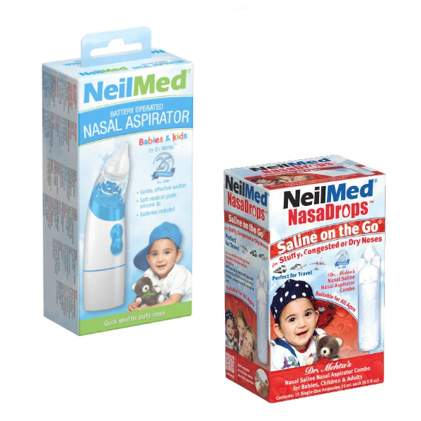 Pack Aspirador Nasal Eléctrico Pediátrico + Nasadrop