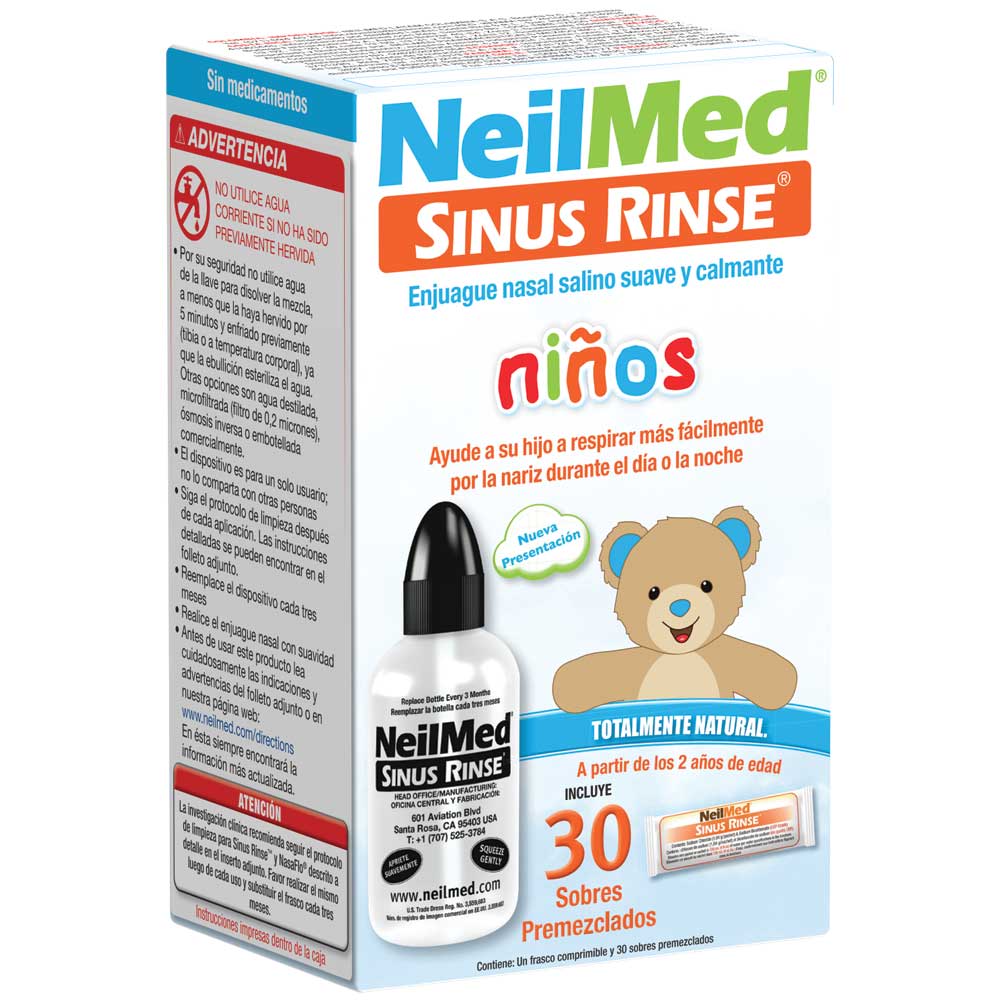 Sistema Lavado Nasal A Presión Sinusitis Adultos Niños 300ml